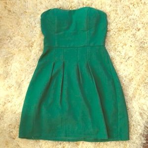 Green strapless Lulu’s dress size small